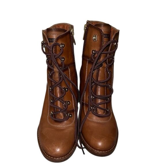 PIKOLINOS Shoes - PIKOLINOS Brown Lace-Up Ankle Boots Size 38